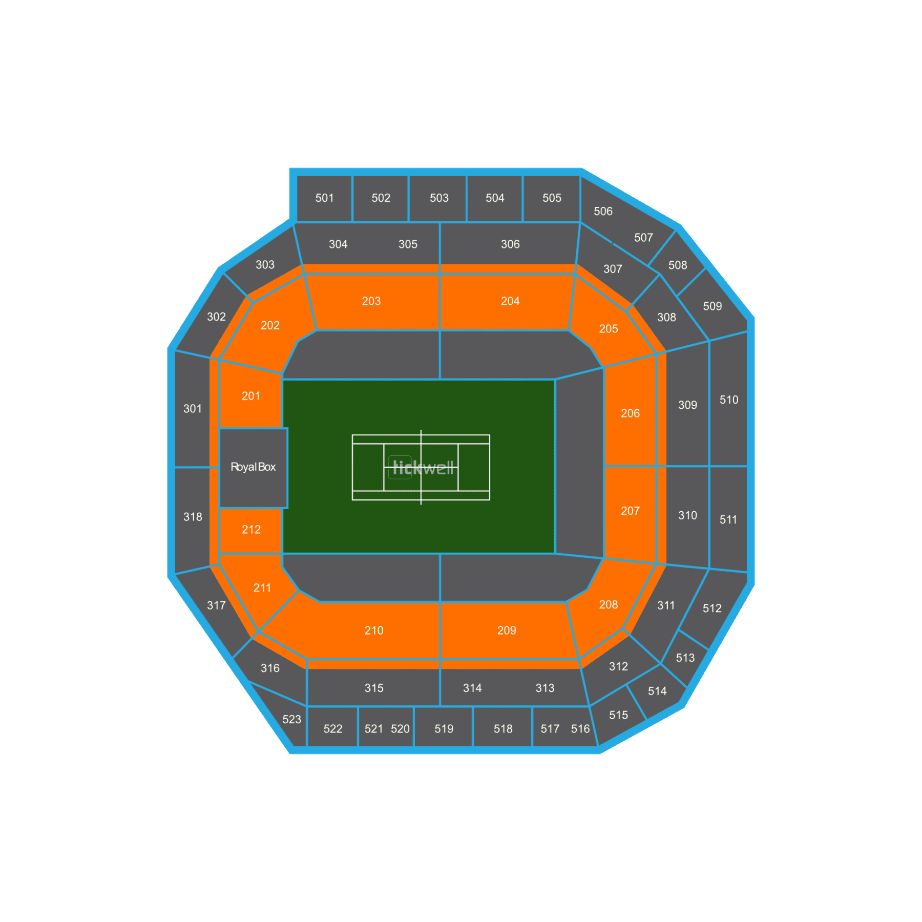 Centre Court Debenture Seat - 2 seats together