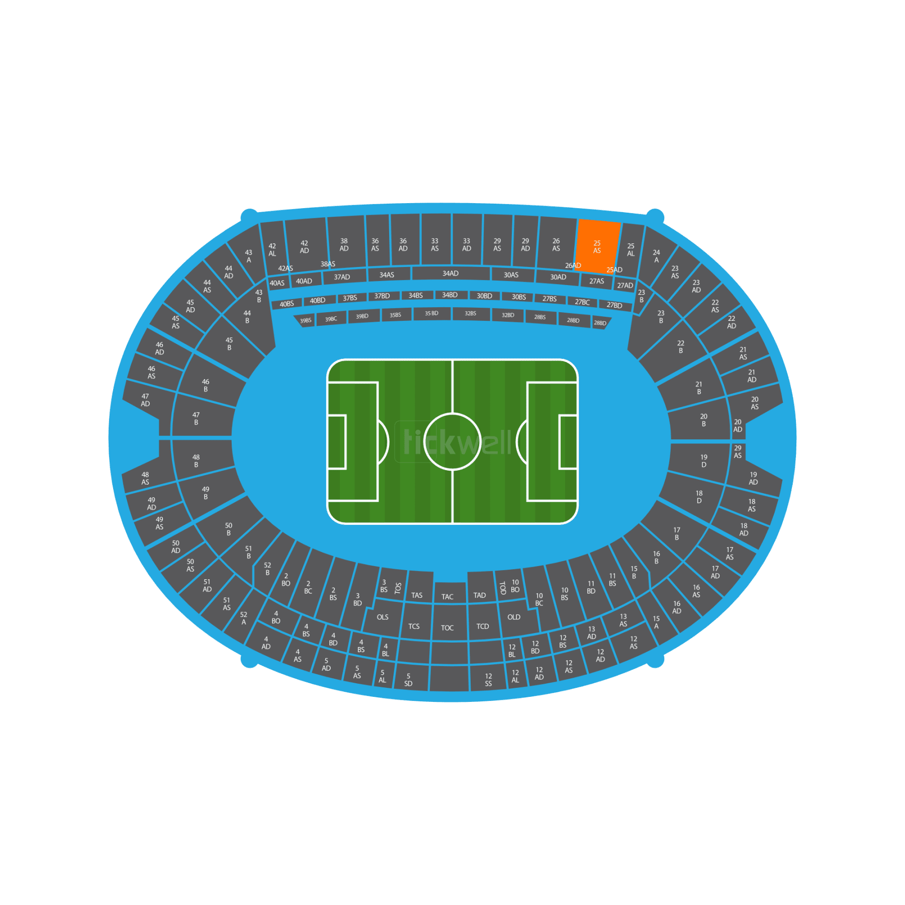 Tribuna Tevere - Block 25AS