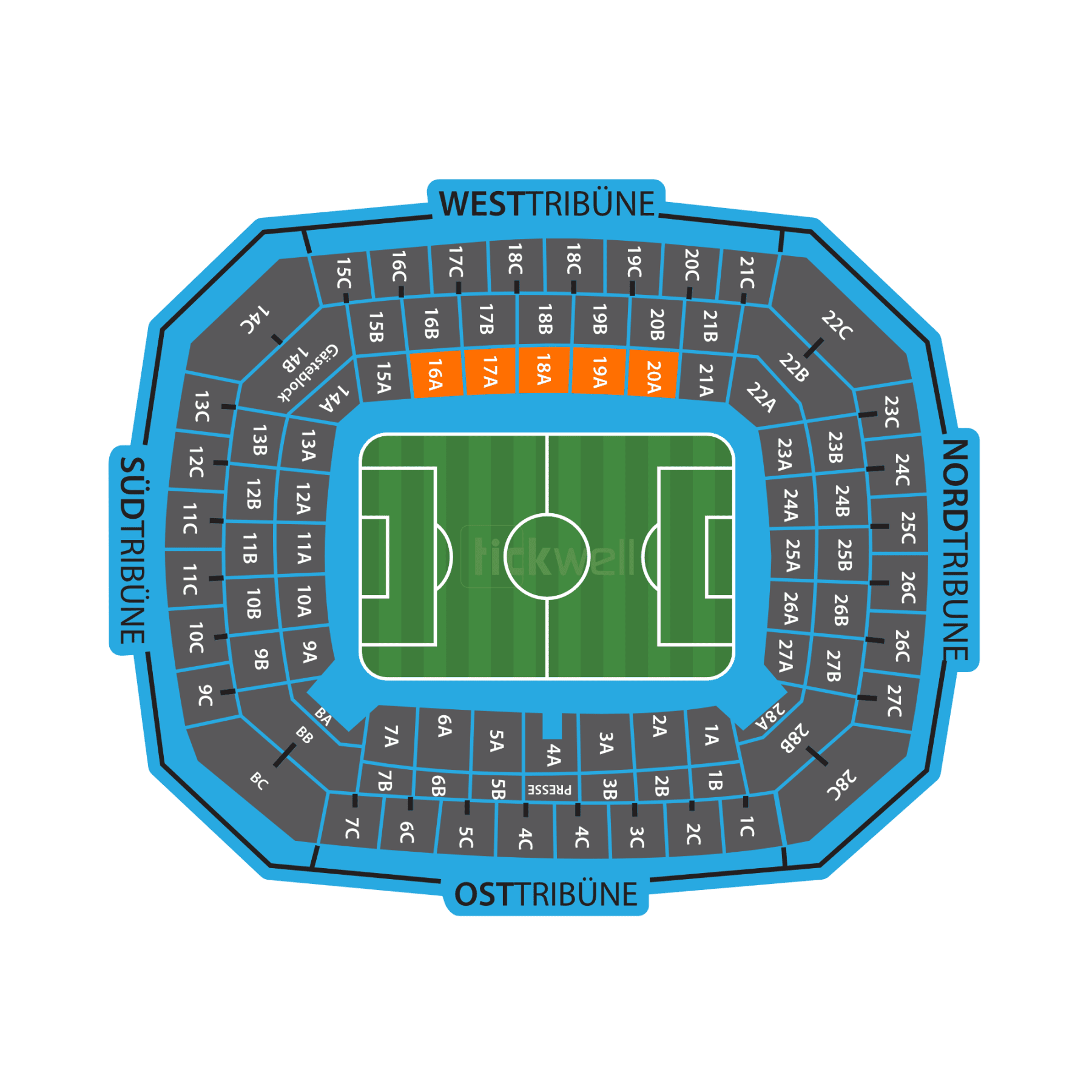 Business Seats - VIP West
