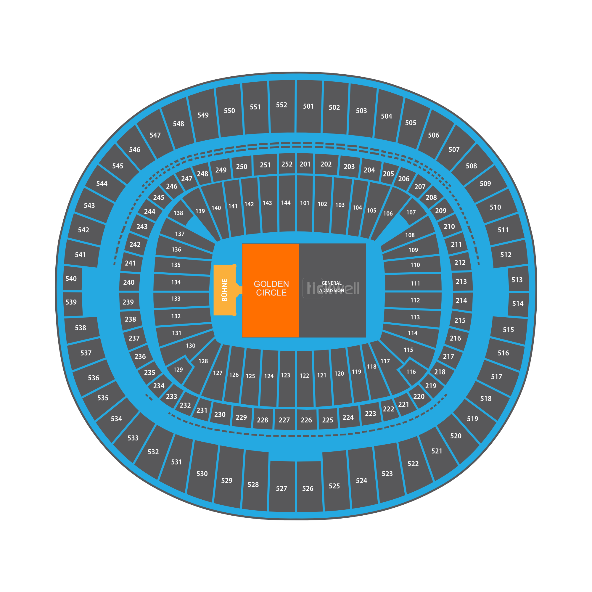 Stehplatz Golden Circle