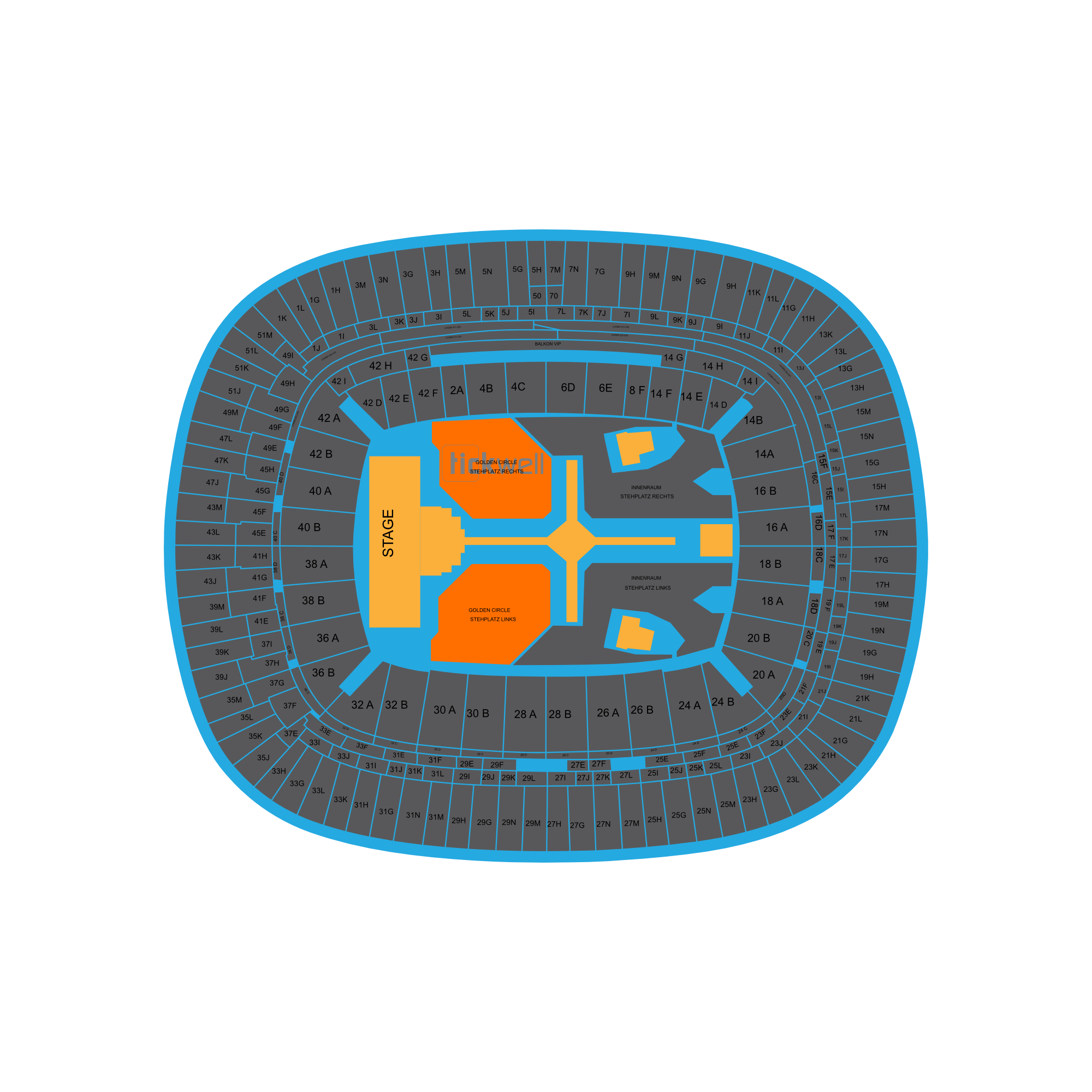 Stehplatz Golden Circle