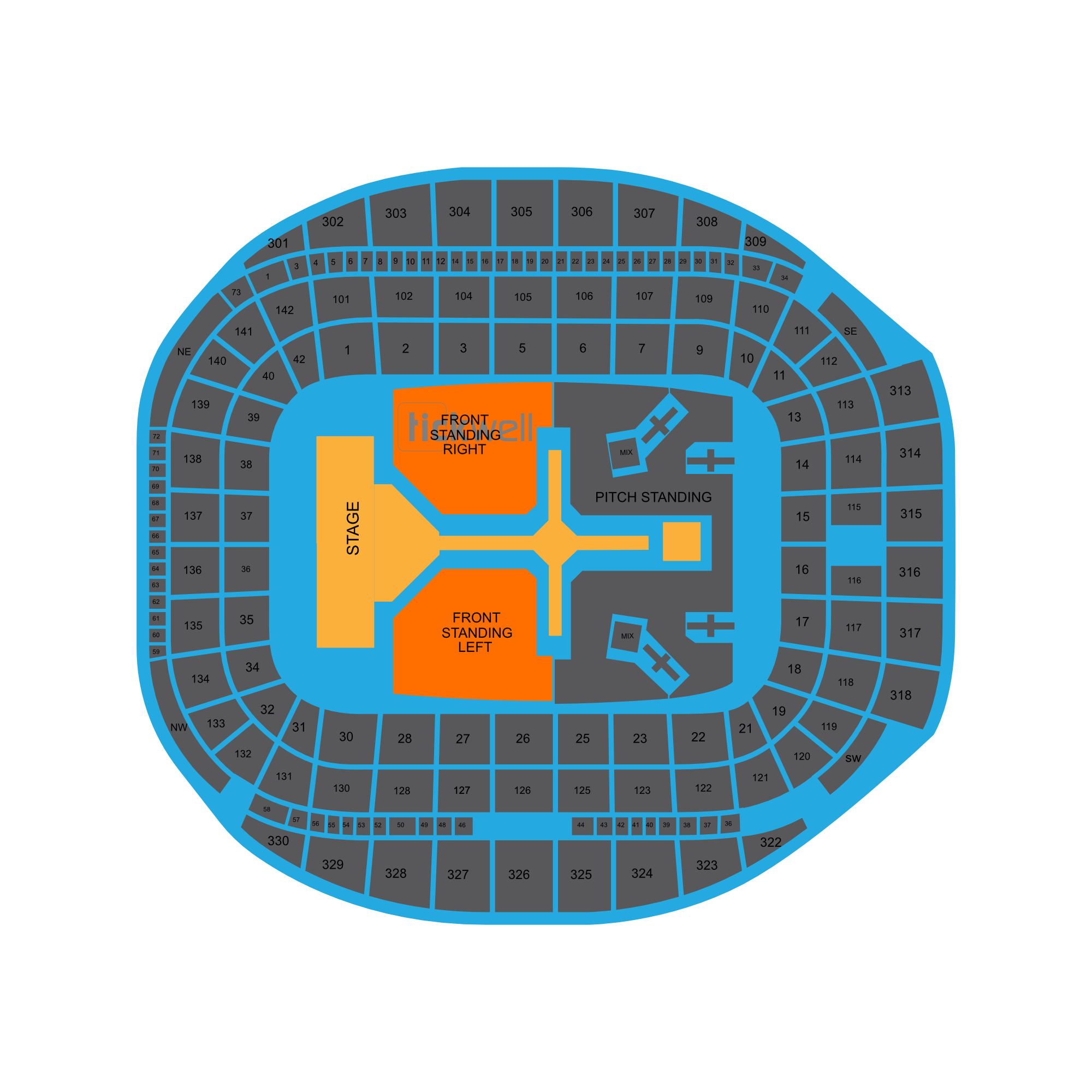 Stehplatz Golden Circle
