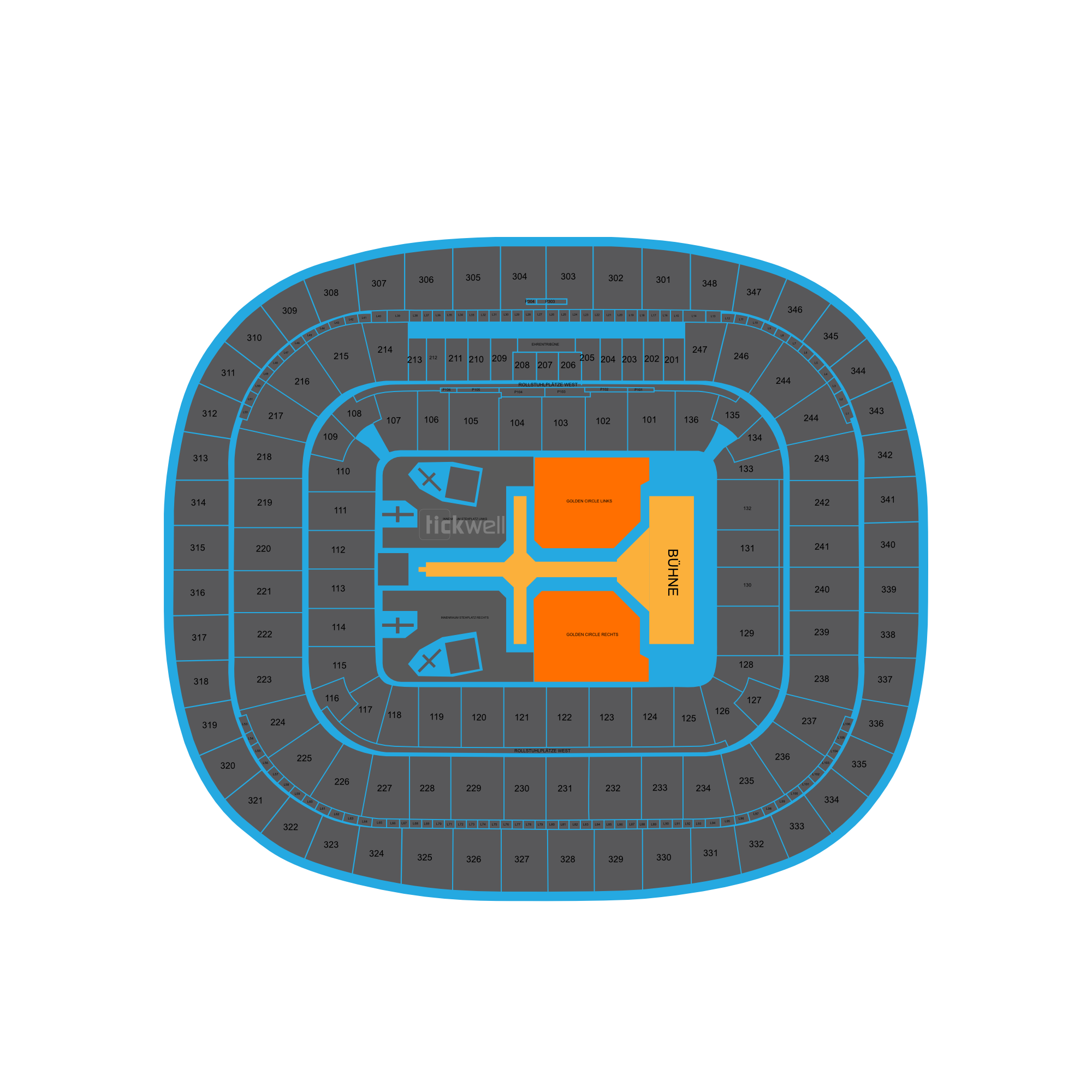 Stehplatz Golden Circle