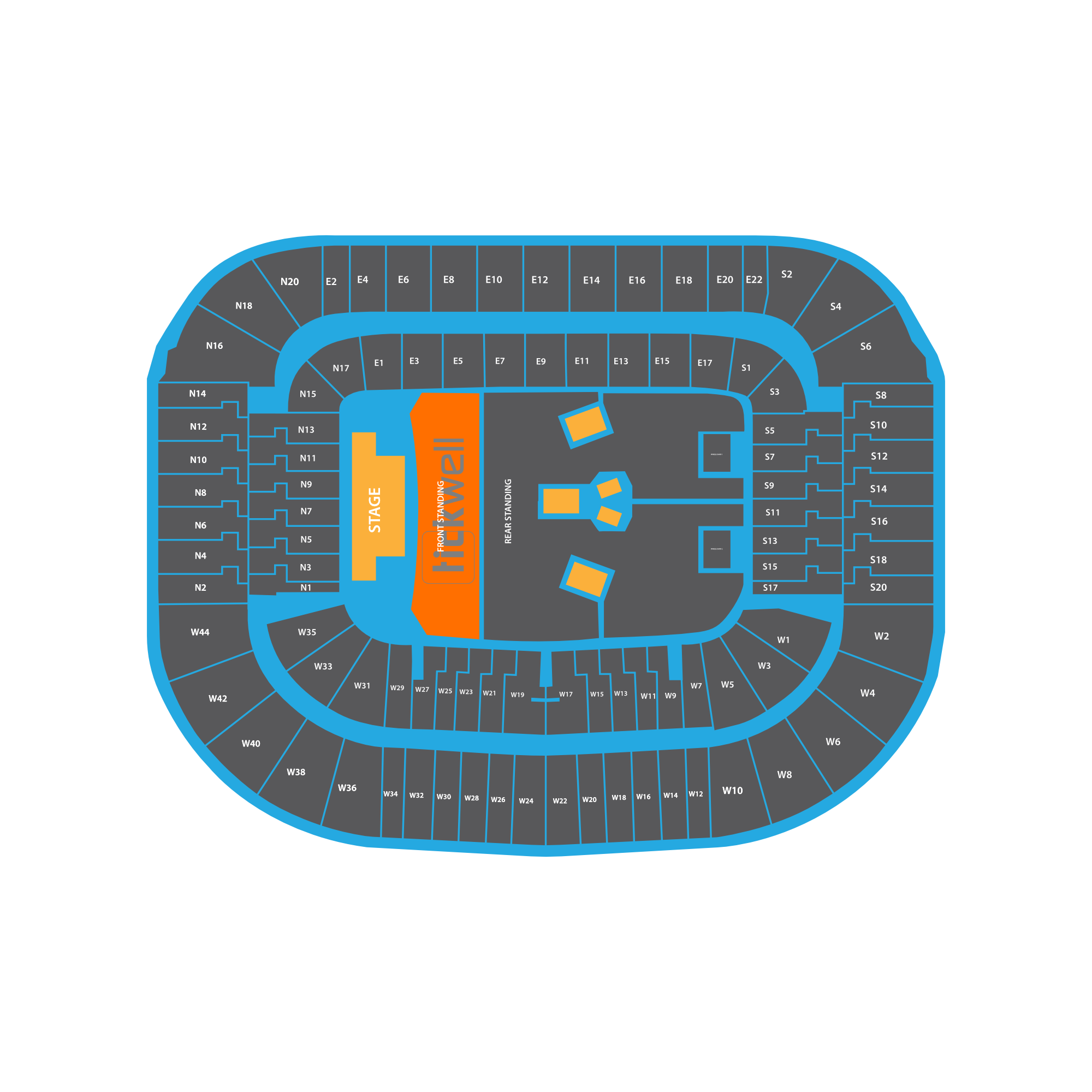 Stehplatz Golden Circle