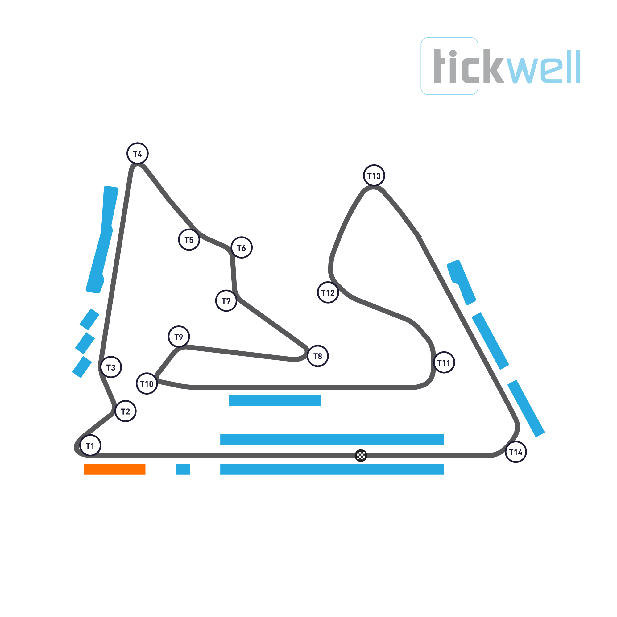 Turn One Grandstand - 3-Day