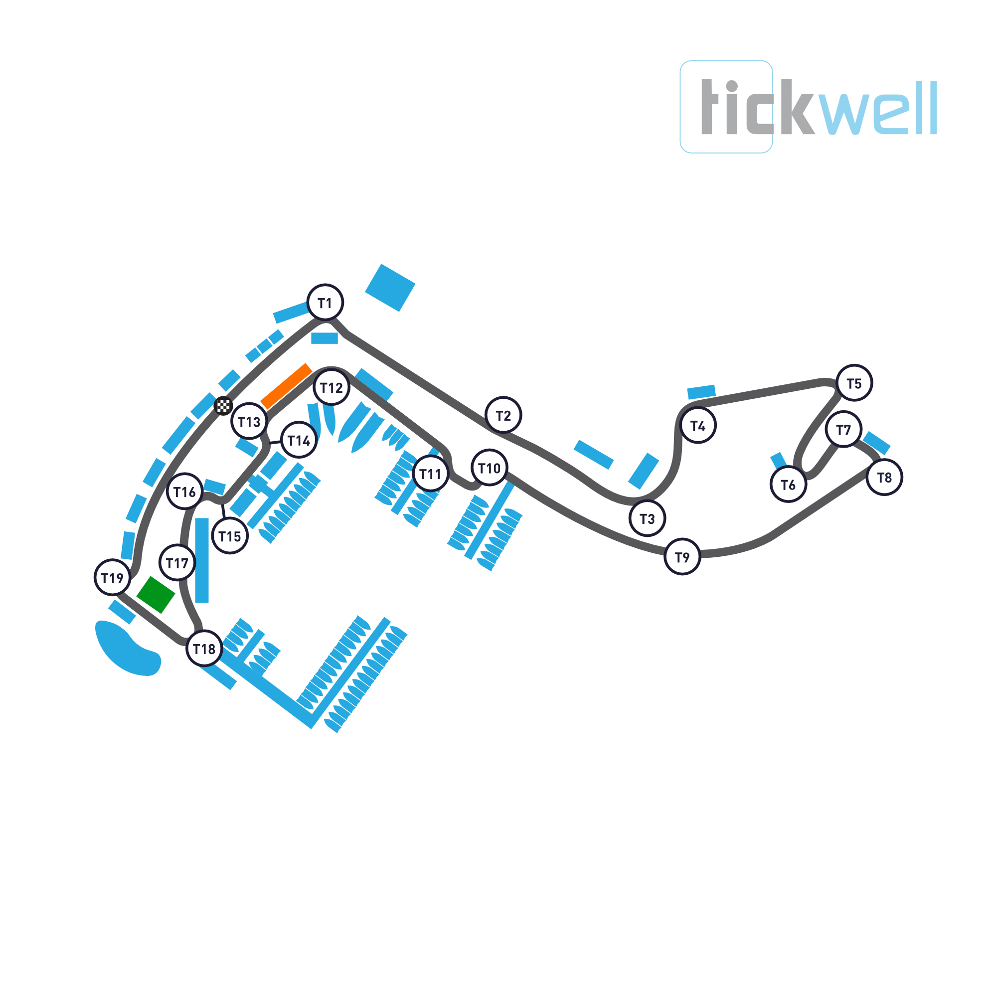 La Rascasse, Friday + Grandstand K, Sat/Sun