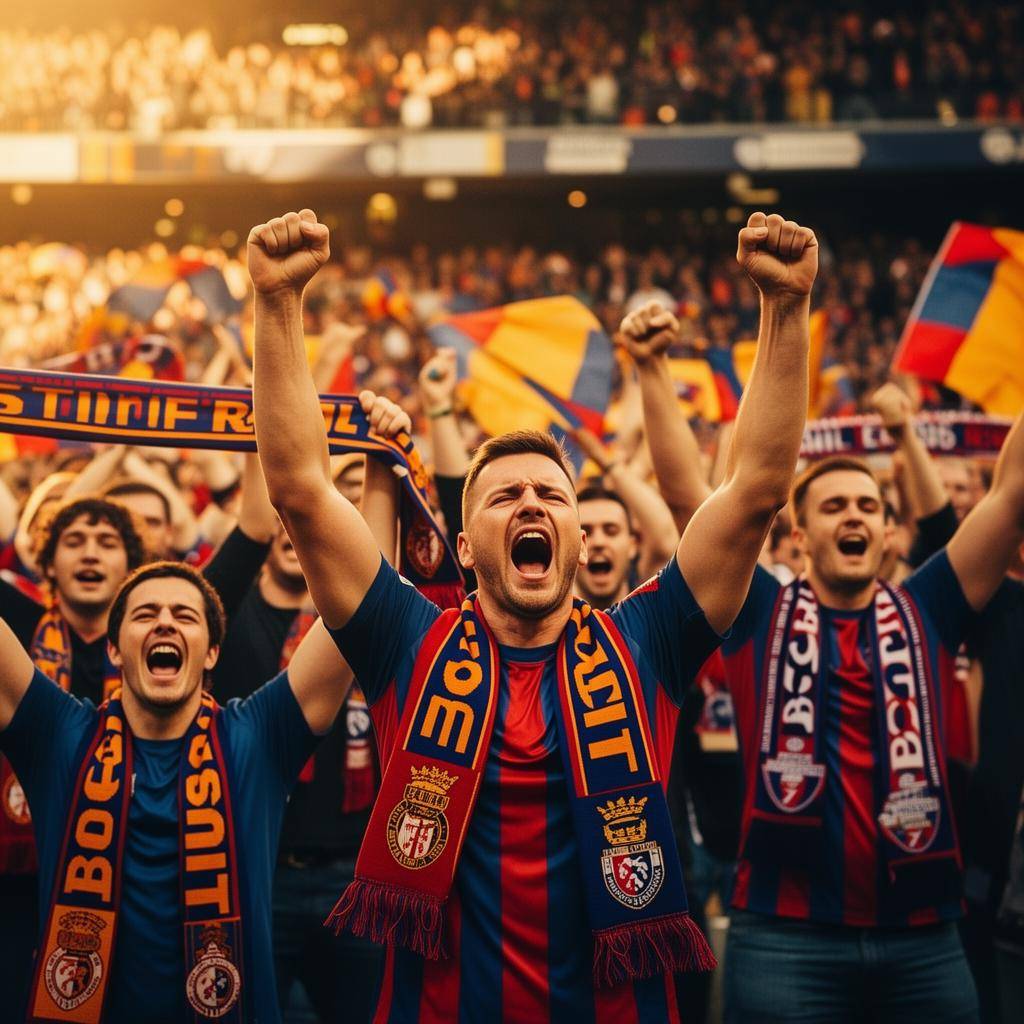 Fans cheering